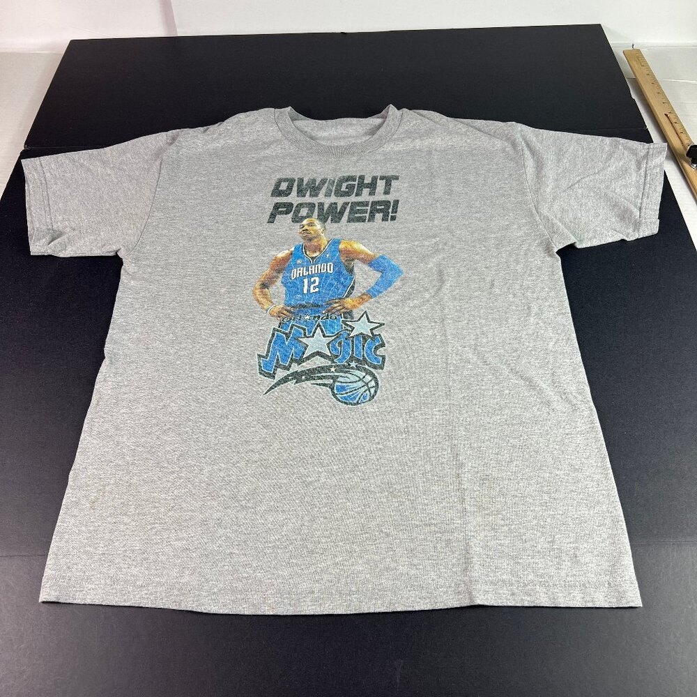Dwight Howard Orlando Magic Shirt Men Medium Grey Faded Keys To The City Tee